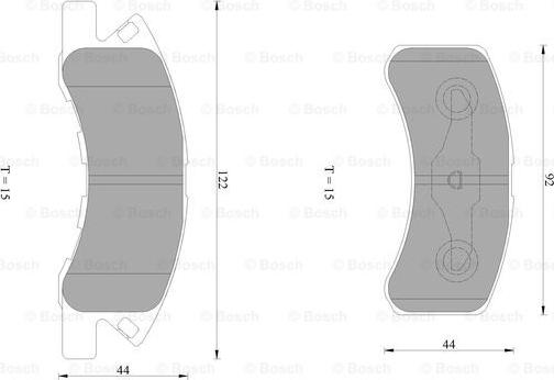 BOSCH 0 986 AB1 079 - Kit pastiglie freno, Freno a disco autozon.pro