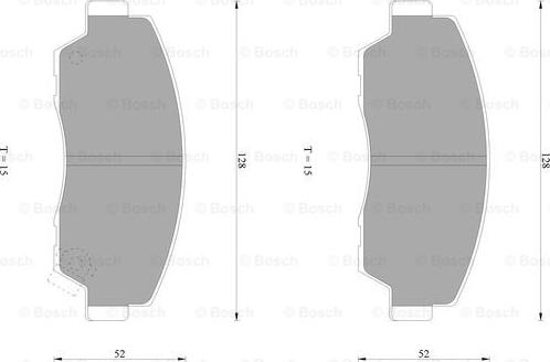 BOSCH 0 986 AB1 075 - Kit pastiglie freno, Freno a disco autozon.pro