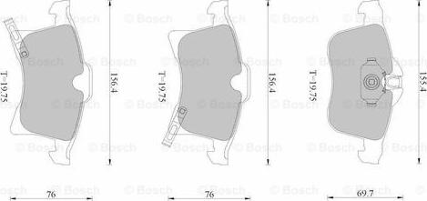 BOSCH 0 986 AB1 117 - Kit pastiglie freno, Freno a disco autozon.pro