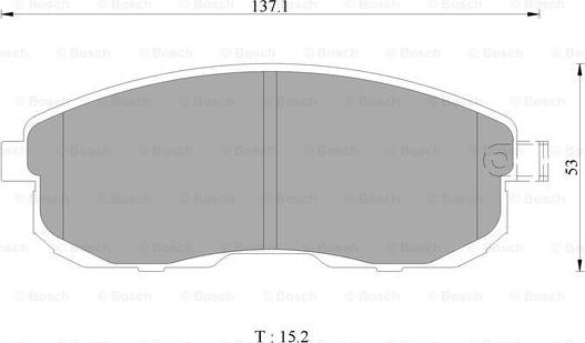 BOSCH 0 986 AB1 139 - Kit pastiglie freno, Freno a disco autozon.pro