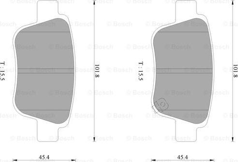 BOSCH 0 986 AB1 133 - Kit pastiglie freno, Freno a disco autozon.pro