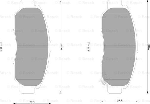 BOSCH 0 986 AB1 385 - Kit pastiglie freno, Freno a disco autozon.pro