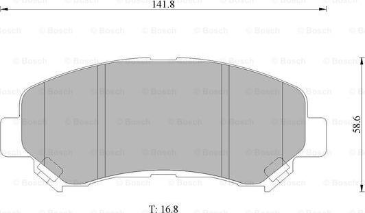 BOSCH 0 986 AB1 386 - Kit pastiglie freno, Freno a disco autozon.pro