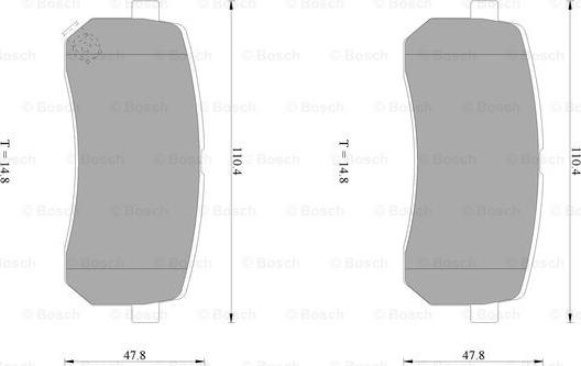 BOSCH 0 986 AB1 383 - Kit pastiglie freno, Freno a disco autozon.pro