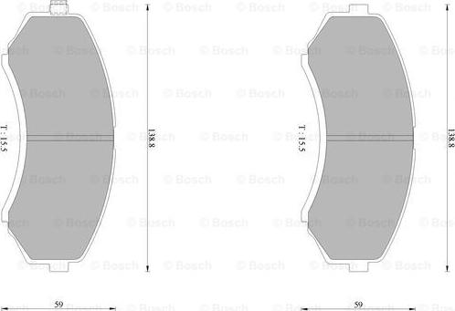 BOSCH 0 986 AB1 387 - Kit pastiglie freno, Freno a disco autozon.pro