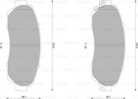 BOSCH 0 986 AB1 376 - Kit pastiglie freno, Freno a disco autozon.pro