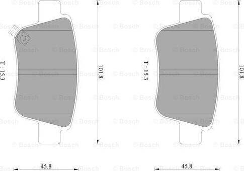 BOSCH 0 986 AB1 378 - Kit pastiglie freno, Freno a disco autozon.pro