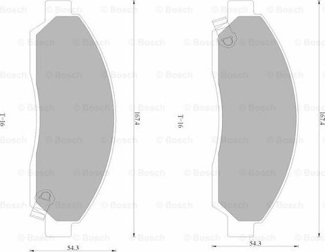 BOSCH 0 986 AB1 784 - Kit pastiglie freno, Freno a disco autozon.pro