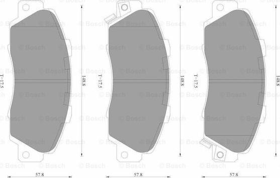 BOSCH 0 986 AB3 498 - Kit pastiglie freno, Freno a disco autozon.pro