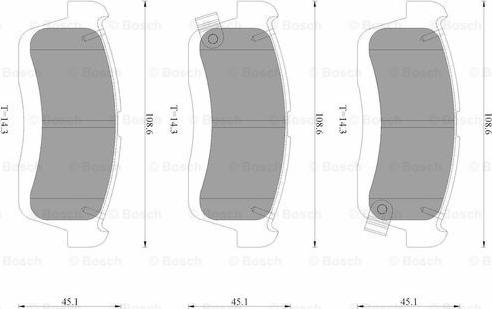 BOSCH 0 986 AB3 544 - Kit pastiglie freno, Freno a disco autozon.pro