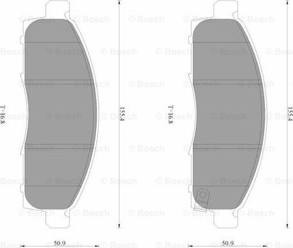 BOSCH 0 986 AB3 509 - Kit pastiglie freno, Freno a disco autozon.pro