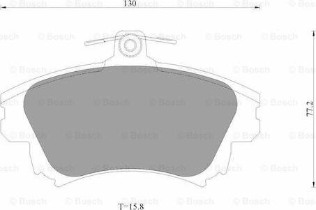 BOSCH 0 986 AB3 505 - Kit pastiglie freno, Freno a disco autozon.pro