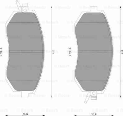 BOSCH 0 986 AB3 508 - Kit pastiglie freno, Freno a disco autozon.pro