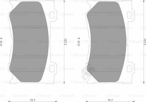 BOSCH 0 986 AB3 507 - Kit pastiglie freno, Freno a disco autozon.pro