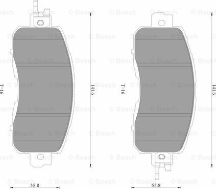 BOSCH 0 986 AB3 519 - Kit pastiglie freno, Freno a disco autozon.pro