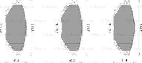 BOSCH 0 986 AB3 514 - Kit pastiglie freno, Freno a disco autozon.pro