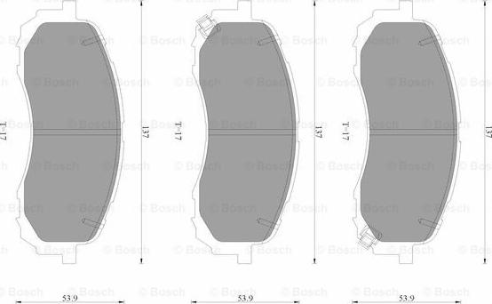 BOSCH 0 986 AB3 515 - Kit pastiglie freno, Freno a disco autozon.pro