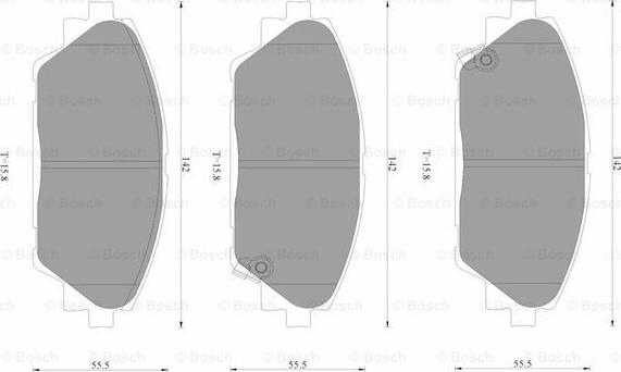 BOSCH 0 986 AB3 518 - Kit pastiglie freno, Freno a disco autozon.pro