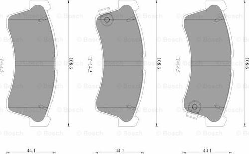 BOSCH 0 986 AB3 517 - Kit pastiglie freno, Freno a disco autozon.pro