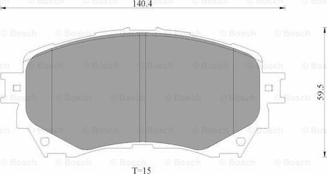 BOSCH 0 986 AB3 539 - Kit pastiglie freno, Freno a disco autozon.pro