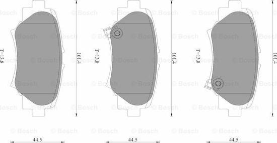 BOSCH 0 986 AB3 538 - Kit pastiglie freno, Freno a disco autozon.pro