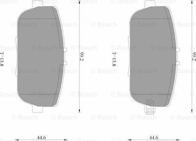 BOSCH 0 986 AB3 528 - Kit pastiglie freno, Freno a disco autozon.pro