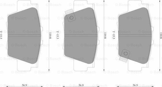 BOSCH 0 986 AB3 523 - Kit pastiglie freno, Freno a disco autozon.pro