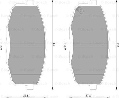 BOSCH 0 986 AB3 094 - Kit pastiglie freno, Freno a disco autozon.pro