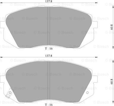 BOSCH 0 986 AB3 091 - Kit pastiglie freno, Freno a disco autozon.pro