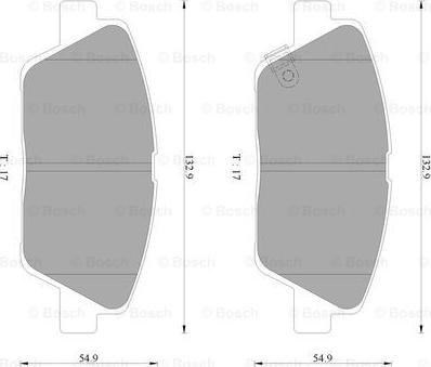 BOSCH 0 986 AB3 092 - Kit pastiglie freno, Freno a disco autozon.pro