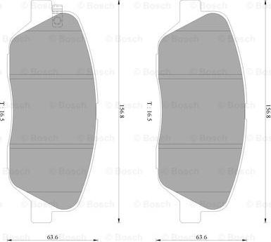 BOSCH 0 986 AB3 097 - Kit pastiglie freno, Freno a disco autozon.pro