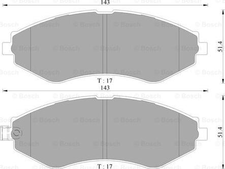 BOSCH 0 986 AB3 044 - Kit pastiglie freno, Freno a disco autozon.pro