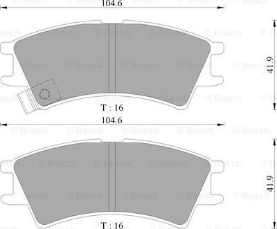 BOSCH 0 986 AB3 045 - Kit pastiglie freno, Freno a disco autozon.pro