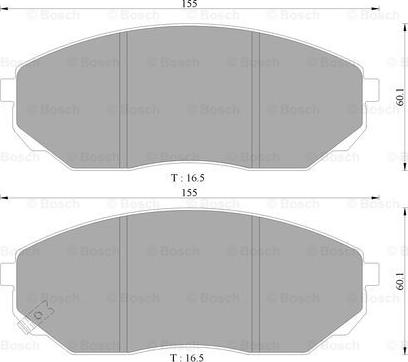 BOSCH 0 986 AB3 048 - Kit pastiglie freno, Freno a disco autozon.pro