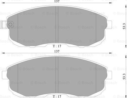 BOSCH 0 986 AB3 043 - Kit pastiglie freno, Freno a disco autozon.pro