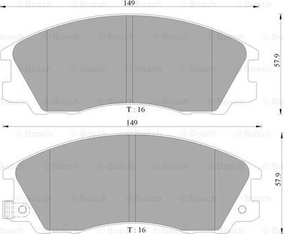 BOSCH 0 986 AB3 042 - Kit pastiglie freno, Freno a disco autozon.pro