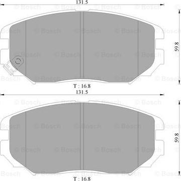 BOSCH 0 986 AB3 054 - Kit pastiglie freno, Freno a disco autozon.pro