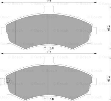 BOSCH 0 986 AB3 050 - Kit pastiglie freno, Freno a disco autozon.pro