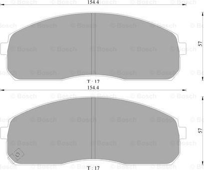 BOSCH 0 986 AB3 051 - Kit pastiglie freno, Freno a disco autozon.pro