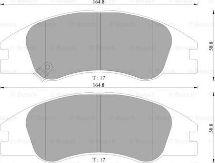 BOSCH 0 986 AB3 058 - Kit pastiglie freno, Freno a disco autozon.pro