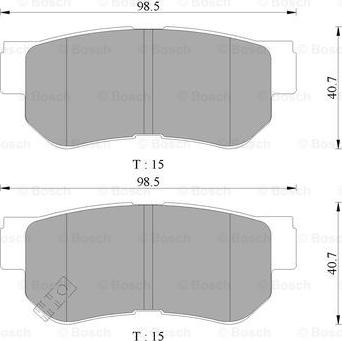 BOSCH 0 986 AB3 066 - Kit pastiglie freno, Freno a disco autozon.pro