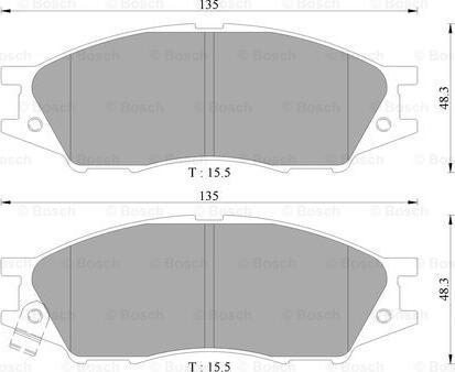 BOSCH 0 986 AB3 062 - Kit pastiglie freno, Freno a disco autozon.pro