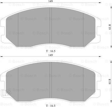 BOSCH 0 986 AB3 089 - Kit pastiglie freno, Freno a disco autozon.pro