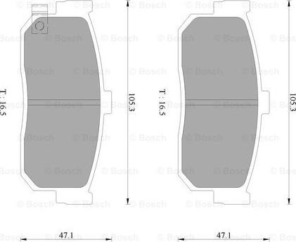 BOSCH 0 986 AB3 084 - Kit pastiglie freno, Freno a disco autozon.pro