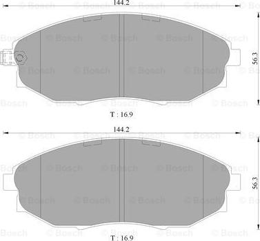 BOSCH 0 986 AB3 085 - Kit pastiglie freno, Freno a disco autozon.pro