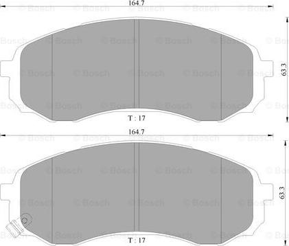 BOSCH 0 986 AB3 086 - Kit pastiglie freno, Freno a disco autozon.pro