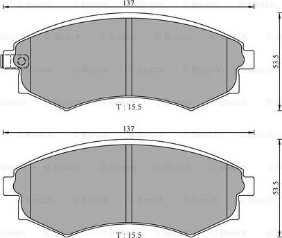 BOSCH 0 986 AB3 083 - Kit pastiglie freno, Freno a disco autozon.pro