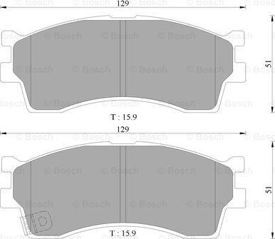 BOSCH 0 986 AB3 034 - Kit pastiglie freno, Freno a disco autozon.pro