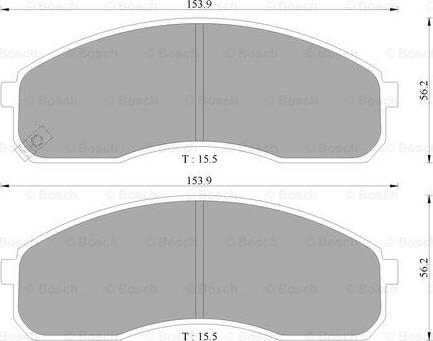 BOSCH 0 986 AB3 029 - Kit pastiglie freno, Freno a disco autozon.pro