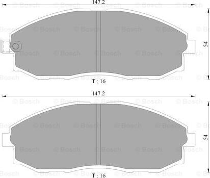 BOSCH 0 986 AB3 028 - Kit pastiglie freno, Freno a disco autozon.pro